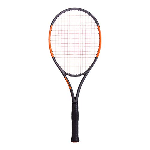 Wilson Burn 100 CV TNS FRM W/O Raqueta de Tenis, Unisex Adulto, Negro/Naranja (Frozen Smoke/Power Orange), 1