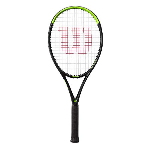 Wilson Raqueta de tenis, Blade Feel 105, Jugador de tenis recreativo, Compuesto de fibra de vidrio y aluminio, Verde/Negro, WR054610U1