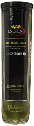 Wilson US Open Swiss 4 Ball Pelotas de Tenis, Unisex, Amarillo-Amarillo, 6