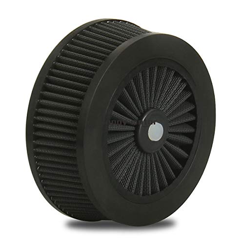 Elemento filtrante negro para tomas de filtro de aire harley touring street glide dyna softail sportster (color negro）