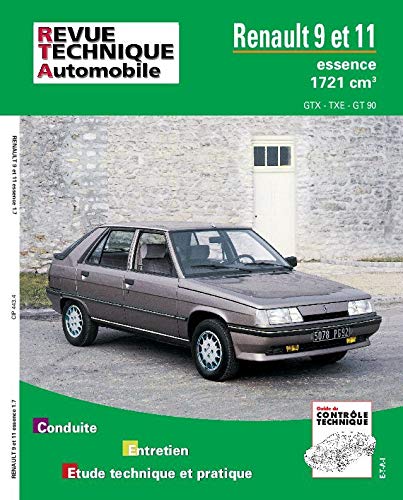 E.T.A.I - Revue Technique Automobile 443.4 - RENAULT R9/R11 - 1983 à 1989 - essence 1.7