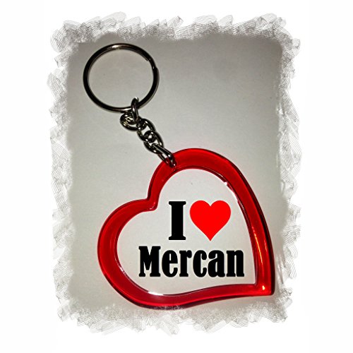 EXCLUSIVO: Llavero del corazón "I Love Mercan" , una gran idea para un regalo para su pareja, familiares y muchos más! - socios remolques, encantos encantos mochila, bolso, encantos del amor, te, amigos, amantes del amor, accesorio, Amo, Made in Germany.