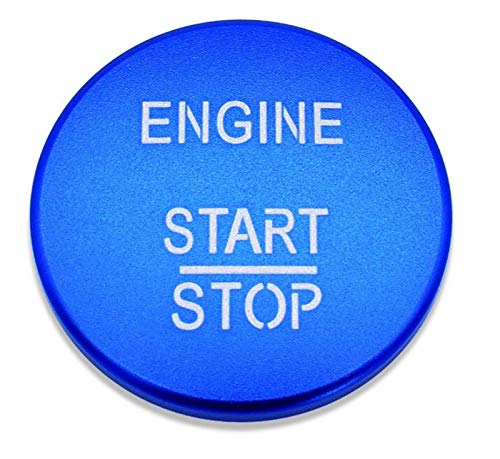 HXFANG Start Stop Key Rings Doofoto Etiquetas engomadas del Coche for Mercedes Benz AMG A B C GLC GLA CLA GL Class W176 W246 W205 X253 X156 C117 Motor (Color : Start Ring Blue)