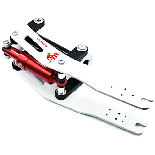 Kit de suspensión Monorim original V2 para los modelos M365, 1S, Essential, Pro del patinete eléctrico Xiaomi (White/Red)