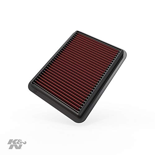 K&N Filters 33-5038 Recambio Filtro de Aire Coche, Lavable y Reutilizable, rosso