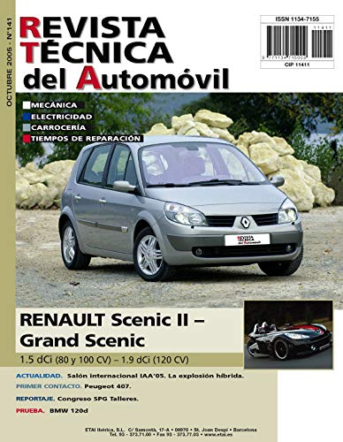 MANUAL DE TALLER y MECANICA PARA Renault Scenic II - Grand Scenic 1.5 dCi (80 y 100 CV) - 1.9 dCi (120 CV)