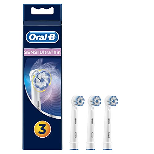 Oral-B Sensi Ultrathin Cabezales de Recambio, Pack de 3 Recambios Originales para Cepillos de Dientes Eléctricos, Protección de Encías