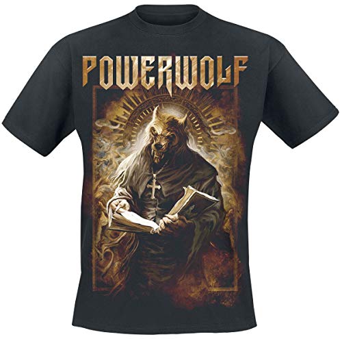 Powerwolf Stossgebet Hombre Camiseta Negro M, 100% algodón, Regular