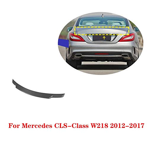 QTCD Carbon Fiber Rear Roof Spoiler Wing Wing Trunk Glass Spoiler For Mercedes CLS-Class W218 2012-2017