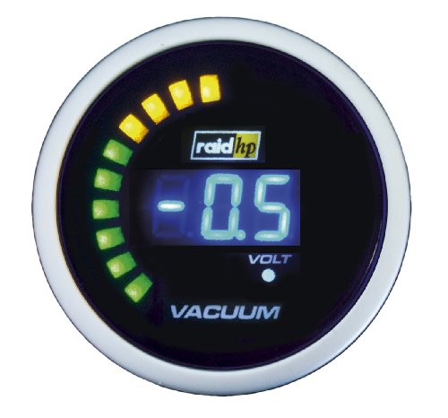 Raid HP 660508 Night Flight Digital - Reloj vacuómetro para coche, color azul
