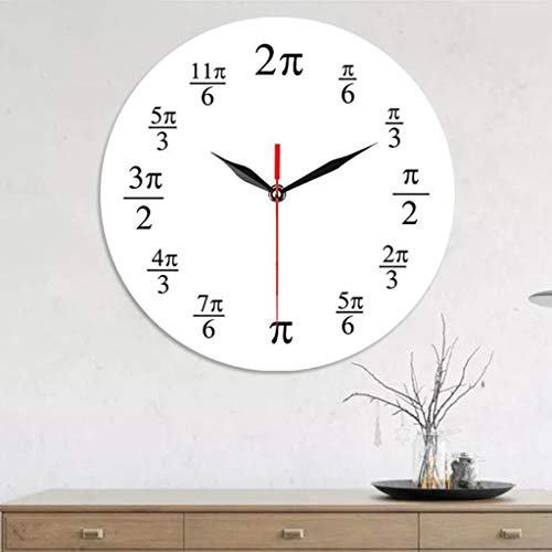 Reloj de Pared cocina, Reloj de decoración de acrílico creativo moderno de PI, reloj de pared único y elegante Reloj de ecuación matemática de diseño elegante, decoraciones de cocina de dormitorio