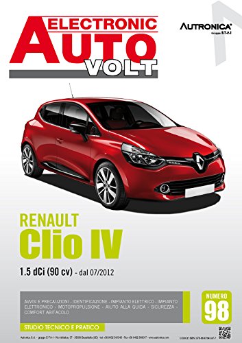 Renault Clio IV. 1.5 DCI (90 CV) dal 07/2012 (Electronic auto volt)