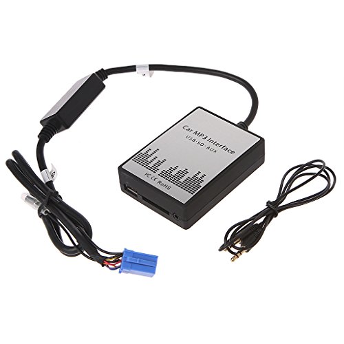 Runrain Adaptador USB SD AUX para coche MP3 radio de música digital CD cambiador para Renault 8pin Clio