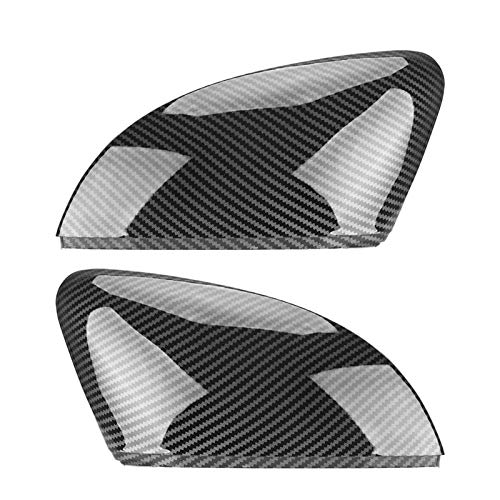 Tapas de espejo lateral para Volkswagen Polo 6R 6C 2014-2017, 2 piezas (negro)