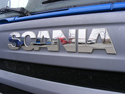 1 placa de acero inoxidable para Scania serie L sello decorativo frontal