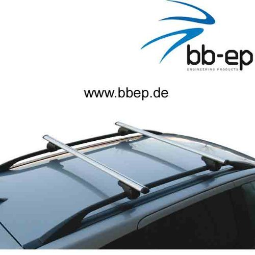 BB-EP-Menabo Fácil Aluminio Baca 90301307 para Saab 9 – 5 Station Wagon con Alcance Normal (hochstehender Techo) para Arco en U Montaje o T-Nut Montaje con 20 mm de Ancho
