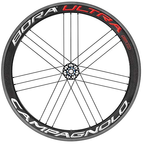 Campagnolo Wheel - Bora Ultra 50 + Brake Pads Rear Bright Label Campagnolo