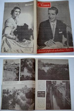 CLIMA. Semanario Gráfico de Actualidad. Año III, Nº 151. 9 noviembre 1957. Riada de Valencia
