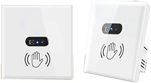 Derybol Interruptor WiFi Sensor infrarrojo Sin Contacto Scan Scan Switch En la Pared no es Necesario Tocar el Panel de Vidrio Regulaciones británicas y Las regulaciones Europeas