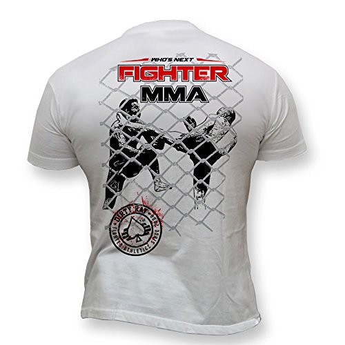 Dirty Ray Artes Marciales MMA Fighter Camiseta Hombre K62 (XXL)