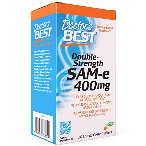 Doctor's Best Sam-E, 400Mg De Fuerza Doble - 30 Tabletas 30 Unidades 60 g