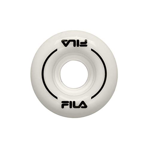 FILA SKATES Roller Wheels - Rueda para Patines Unisex para niños, Unisex niños, 60751020, Blanco/Negro, 58mm
