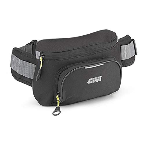 GIVI EA108B Easy Bag Riñonera, Color Negro, Volumen 2 Litros, Carga Máxima 1 Kg