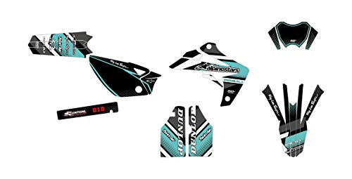 Kit de decoración para motocross RIEJU MRT 50 Comics Turquesa