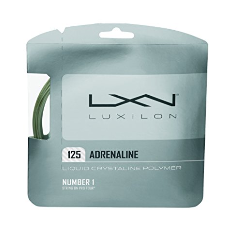 Luxilon Adrenaline 130 Cordaje de tenis, rollo 200 m, unisex, gris, 1.30 mm