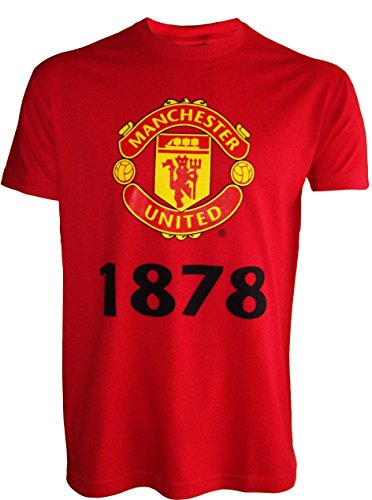 Manchester United – Camiseta oficial – para hombre, talla DE adulto, Hombre, rojo, large