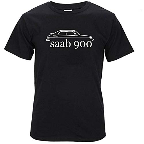 New Men's Saab 900 98 Aero 9-5 9-3 Design Men's 100% Cotton T Shirts O-Neck Short Sleeve tee T-Shirt s154 Black S