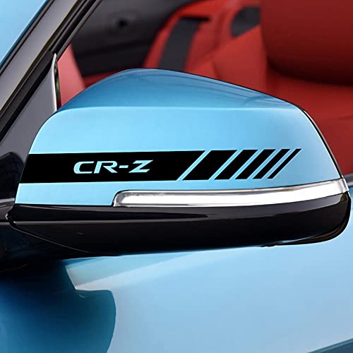 Pegatinas de cubierta de espejo retrovisor de coche, para Honda CR-Z, 2 piezas de pegatinas de rayas para coche, accesorios para vehículos