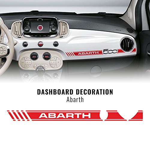 Quattroerre - Bandas adhesivas para salpicadero Fiat 500 Abarth