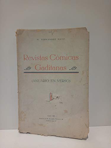Revistas Cómicas Gaditanas: Anuario en Verso