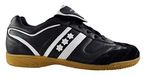 Rucanor Champ-In - Zapatillas unisex (talla 46), color negro y blanco