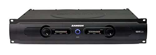 Samson Servo 600 - Amplificador de audio (2.0, 225W, A/B, 115-230V, 50/60 Hz, Cortocircuito) Negro