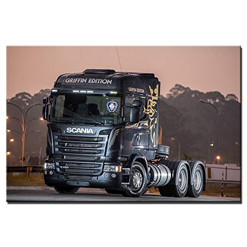 Unknow Scania R480 Pinturas de Carteles de Camiones en Lienzo Arte Impresiones de Pared para estancias Complementos Inicio Sin Marco 40x60cm