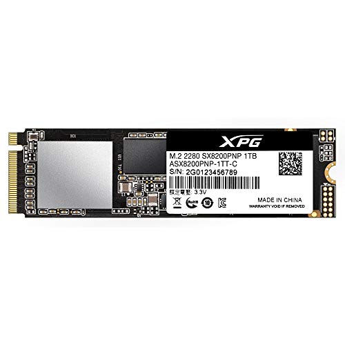 XPG SX8200 Pro unidad de estado sólido M.2 1000 GB PCI Express 3.0 3D TLC NVMe - Disco duro sólido (1000 GB, M.2, 3500 MB/s)