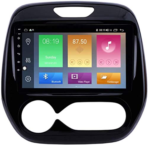 9 Pulgadas Android 9.1 Sistema de navegación Estéreo GPS para Renault Captur Clio 2011-2016 con FM Am RDS Radio Radio/Mirror Radio/Sistema Multimedia DSP/AV-out USB, 4 núcleo, 4G + WiFi: 2 + 32GB