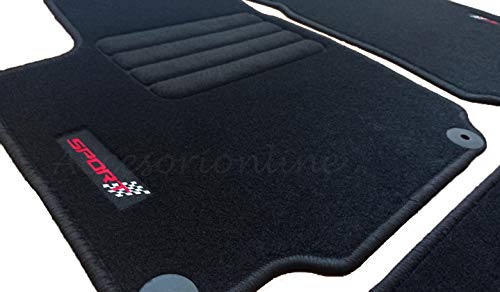 Accesorionline Alfombrillas para Seat Altea/Altea XL - alfombras a Medida - esterillas Anclajes Originales (Altea XL)