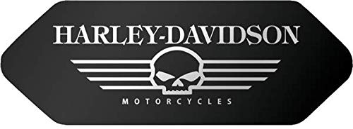 Adhesivos retroreflectantes para casco Shoei – Harley Davidson calavera negra – Frontal