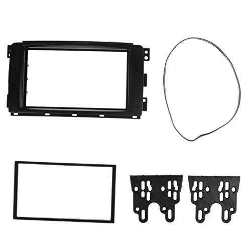 Ajuste para Smart para Dos (BR451) Panel de modificación de Panel de Audio 2Din para automóvil Panel de navegación de DVD Marco Panel de Radio estéreo Fascias para automóvil