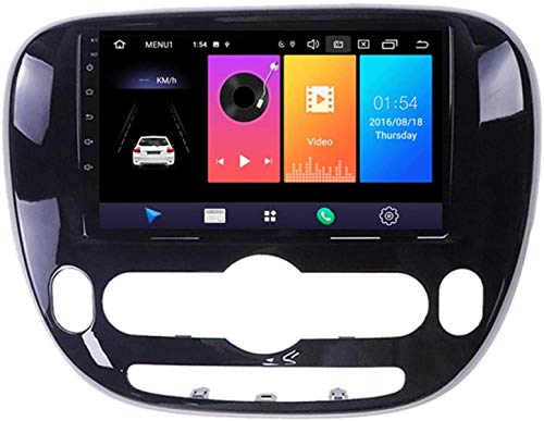 Android 9.1 Estéreo Autoradio Multimedia GPS Navegación para KIA Soul 2013-2018, Autoramiento de Soporte Autoradio/DSP FM Am RDS/Bluetooth/Sistema de Espejo Volador