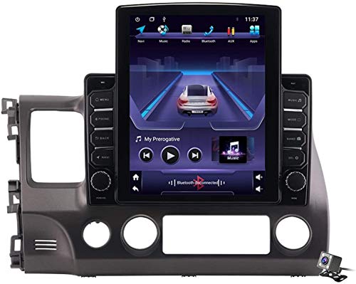 Android 9.1 Pantalla Vertical 9.7 Pulgadas Estéreo Autoradio Multimedia GPS Navegación para Honda Civic LHD RHD 2006-2011, Soporta Auto Autoradio/DSP FM/BT Sistema/Control de Volante, TS100