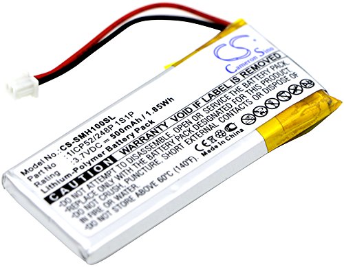 Cameron Sino Replacement Rechargeable Battery fit for Sena SMH-10 Lifespan (500mAh)