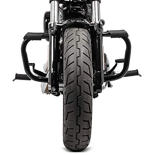 Defensa de Motor para Harley Davidson Sportster 883 Iron (XL 883 N) 09-20 Craftride Mustache Negro