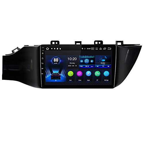 Estéreo del coche radio de navegación por satélite FM AM Reproductor multimedia Android 10.0 Autoradio Pantalla táctil Navegación GPS para Kia RIO K2 2016-2019 Soporte Bluetooth (Color:4G+WiFi 2G+32G)
