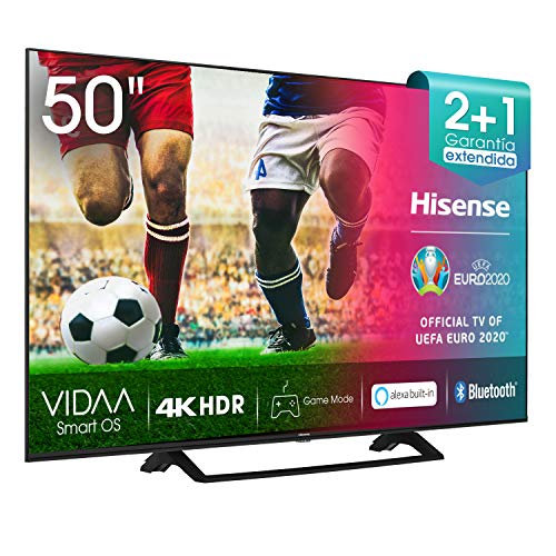Hisense UHD TV 2020 50AE7200F - Smart TV Resolución 4K con Alexa integrada, Precision Colour, escalado UHD con IA, Ultra Dimming, audio DTS Virtual-X, Vidaa U 4.0