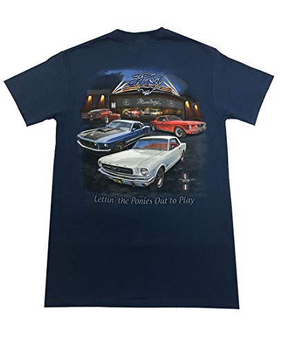 Joe Blow Men's Ford Mustang Showroom T-Shirt Camisetas y Tops(Small)