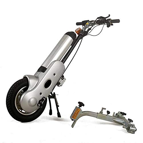 L-YINGZON Silla de Ruedas eléctrica Mejor Precio 36V / 12AH Handbike eléctrico Manual de manejo de la Cabezal de la cabecera Tracción de la Cabeza Booster para discapacitados